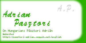 adrian pasztori business card